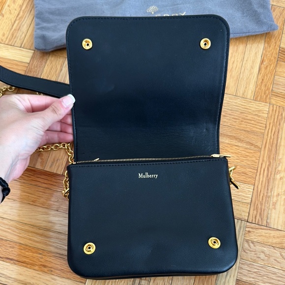 Mulberry Black Minimalist Crossbody Bag - Picture 3 of 7